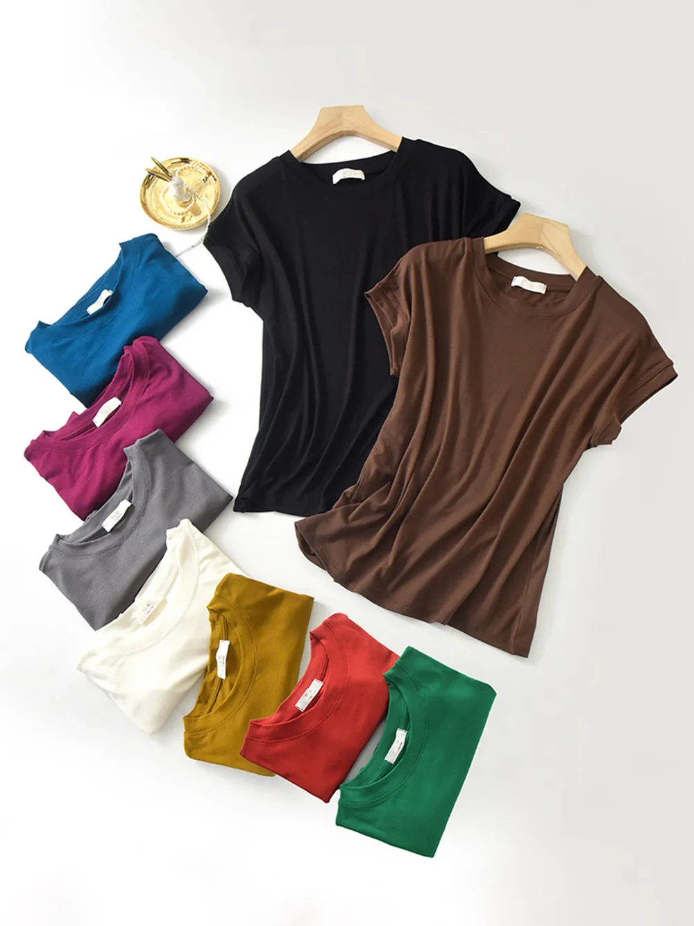 Plus Size Round Neck Short Sleeve T-Shirt