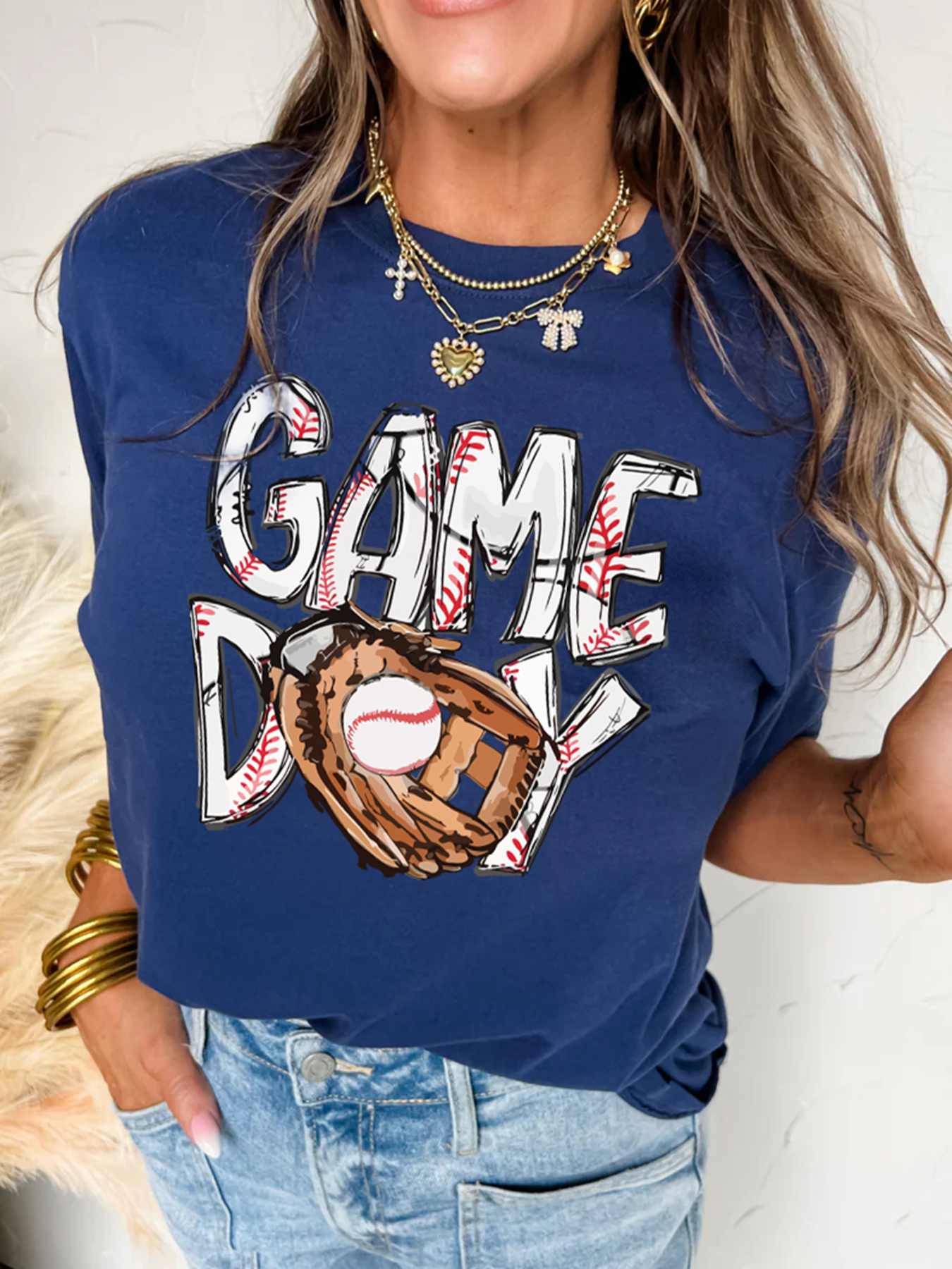 GAME DAY Graphic Short Sleeve T Shirt
