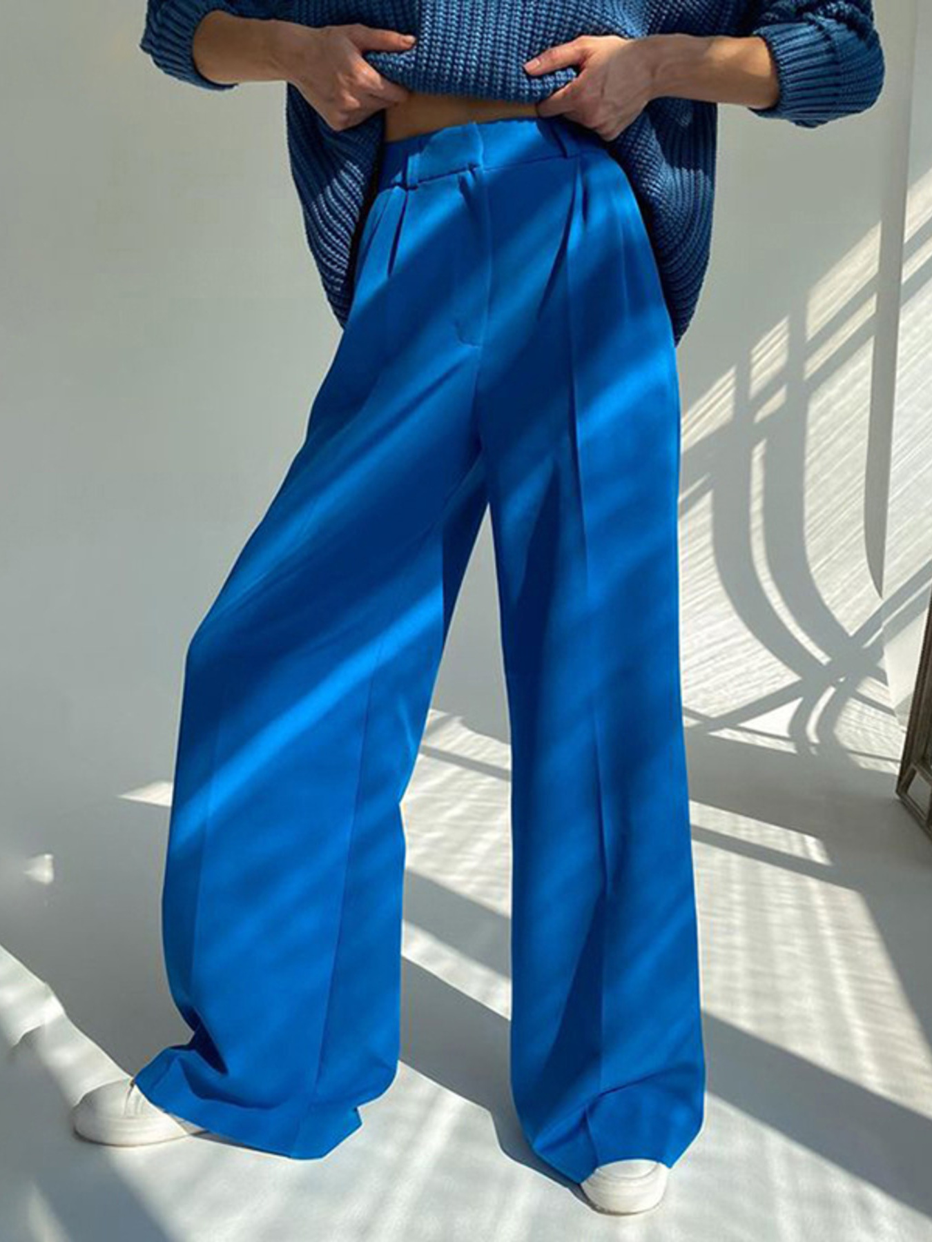 Wide Leg Pleated Pants
