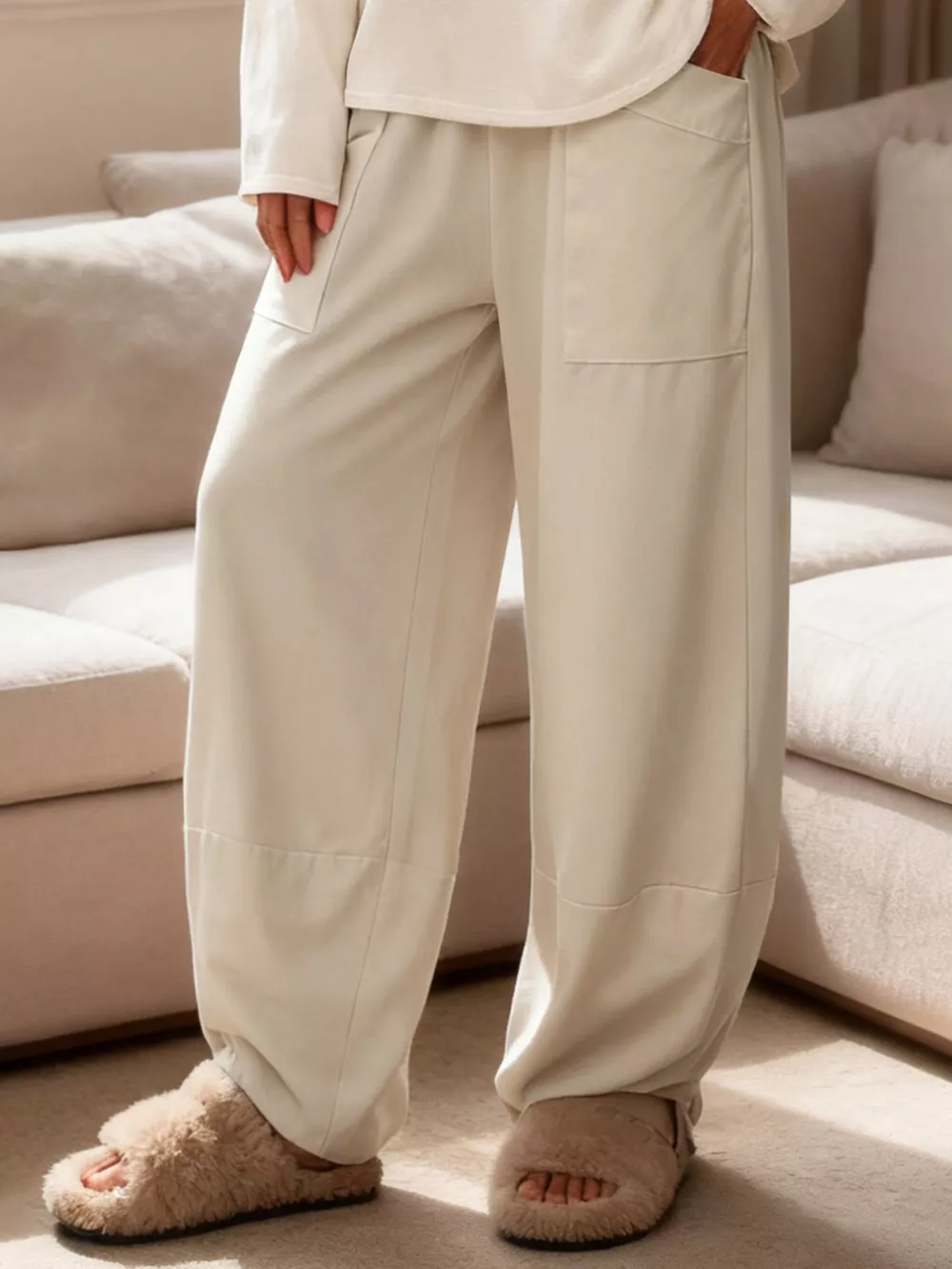 Plus Size Relaxed Fit Casual Pants