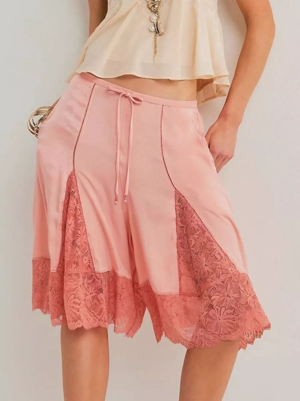 Lace Detail Shorts