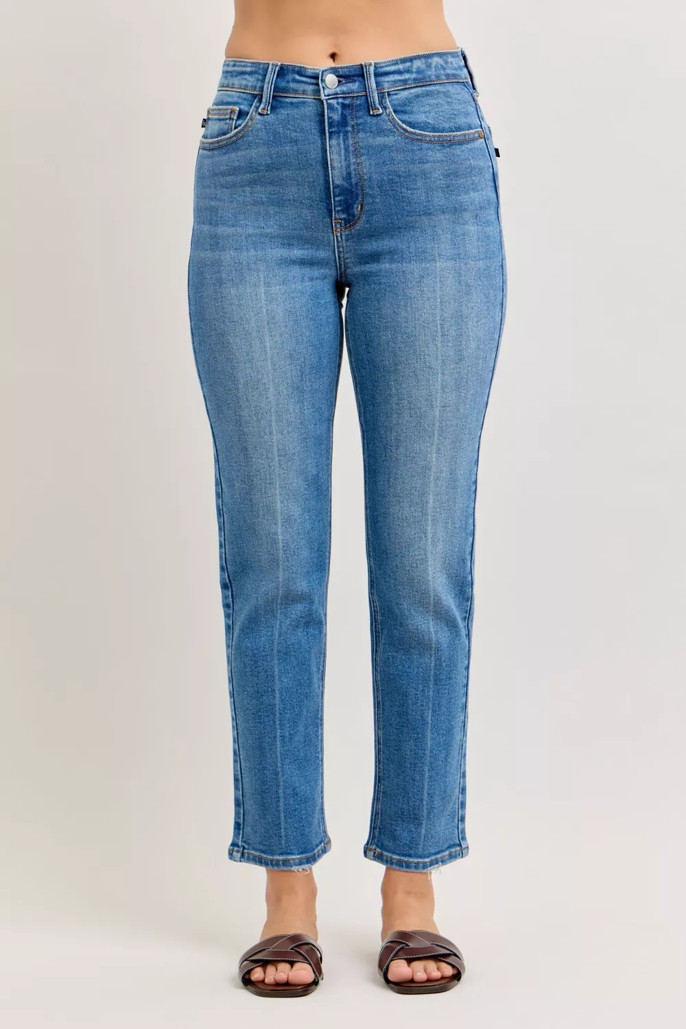 Judy Blue High-Waisted Straight-Leg Jeans
